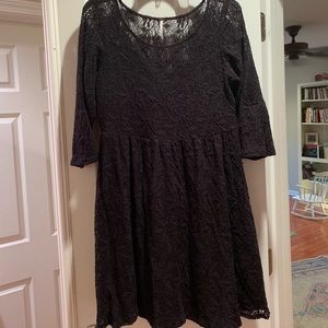 Free People black lace dress
